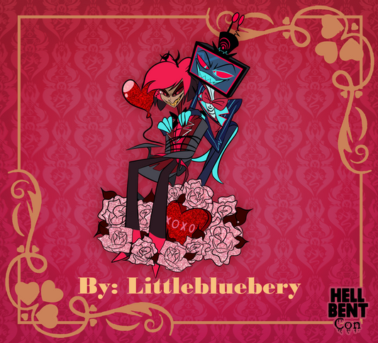 Valentine Hard Enamel Glitter Pin (Radiostatic) PREORDER