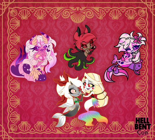 Mermay Pin Set (Hazbin Hotel and Helluva Boss) PREORDER