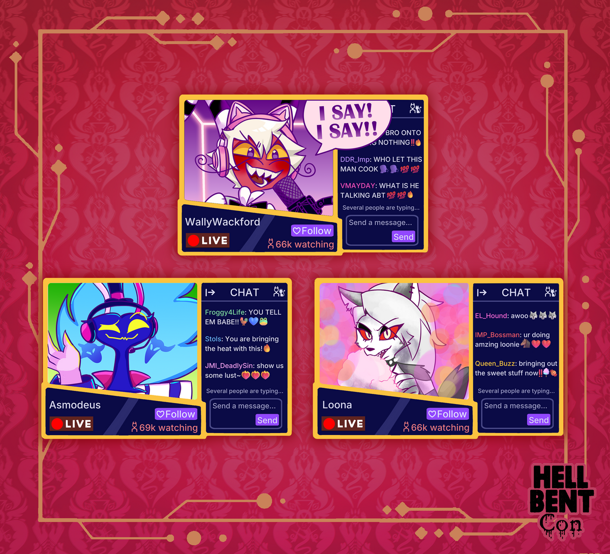 Streamer Pin Set (PREORDER)