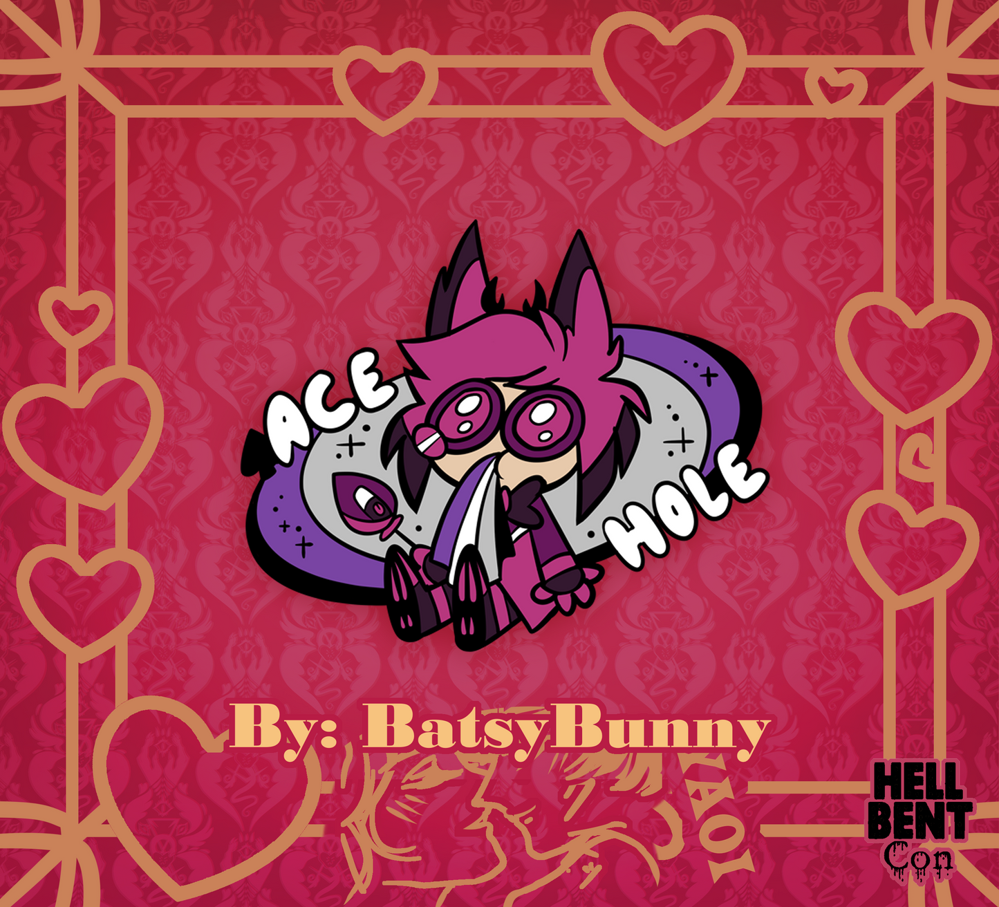 Hazbin Doodle Pride Pin Set (BatsyBunny Collab)