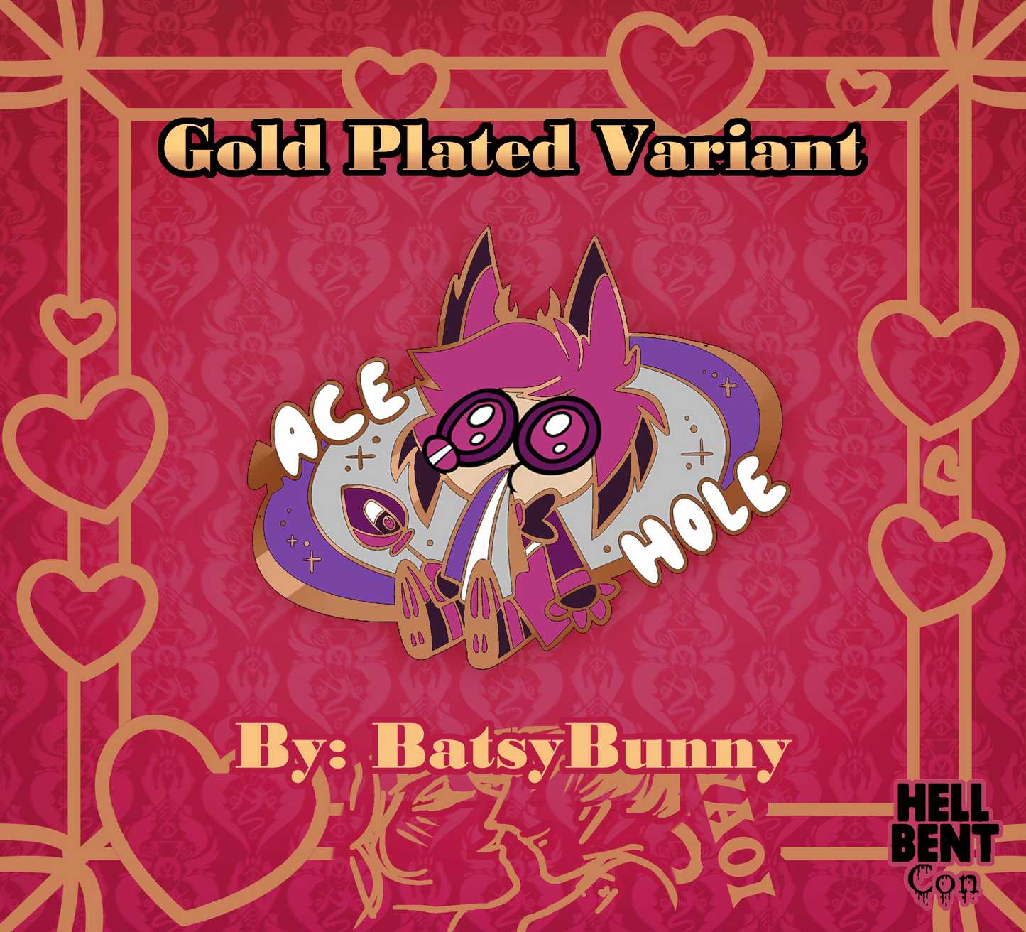 Hazbin Doodle Pride Pin Set (BatsyBunny Collab)