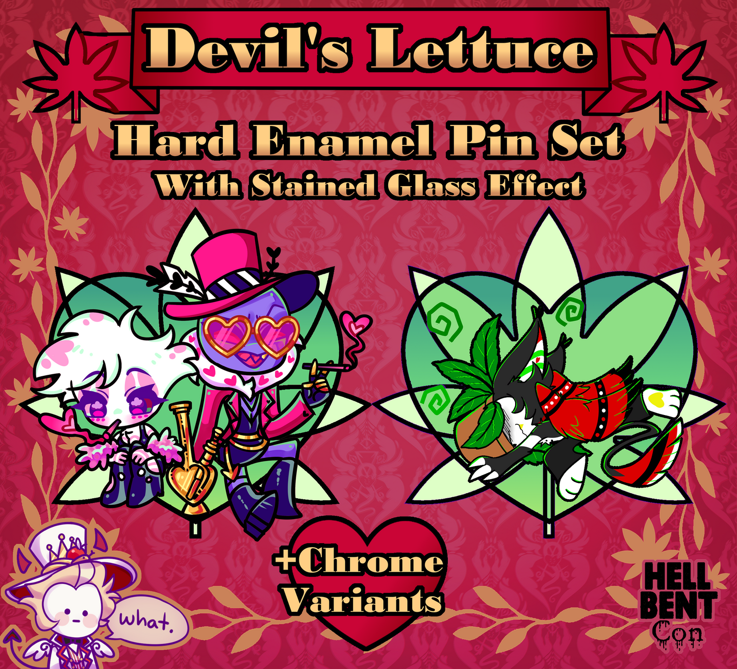 Devil's Lettuce Pin Set (Hazbin Hotel) PREORDER