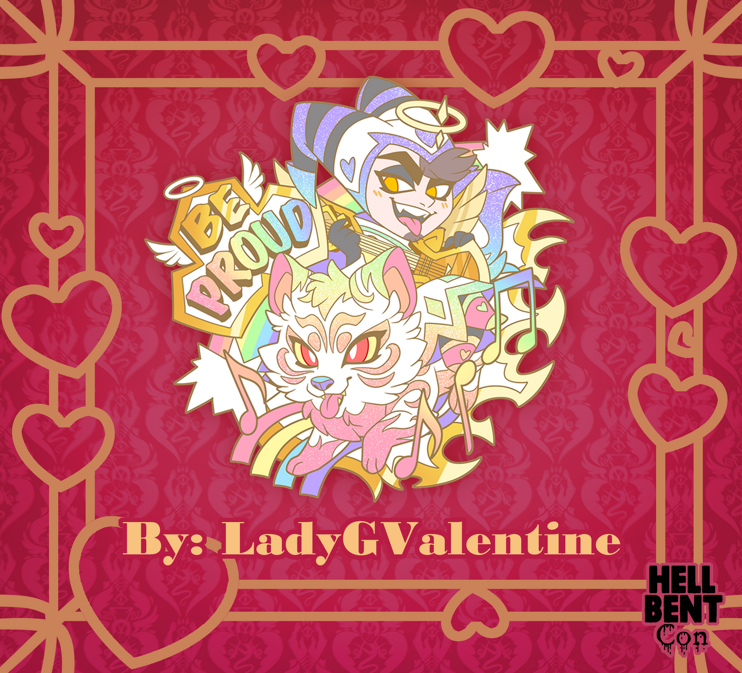 Hazbin Pride Pin Set (LadyGValentine Collab)