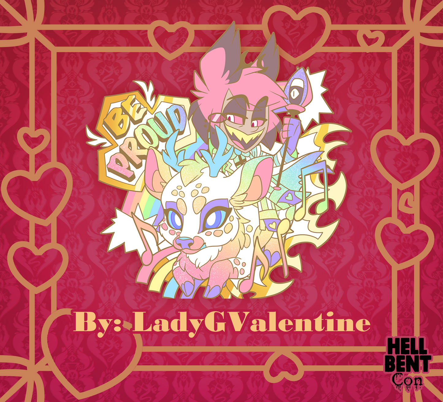 Hazbin Pride Pin Set (LadyGValentine Collab)